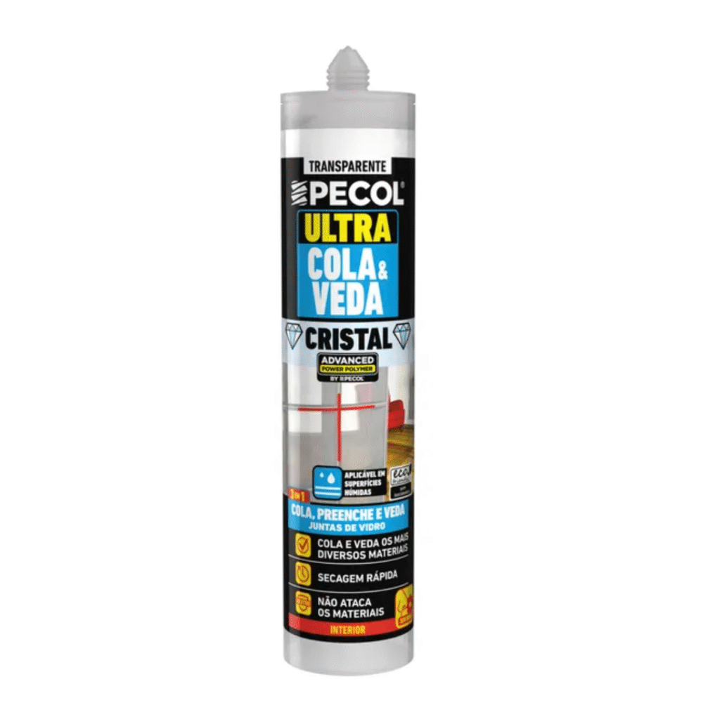 Cola e veda ultra cristal 280 ml transparente Pecol