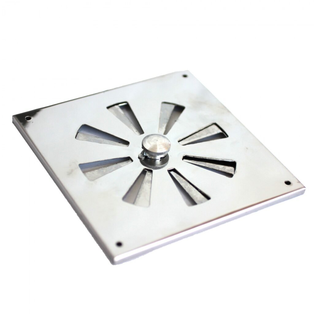 Grelha Regulavel 12X12cm Inox