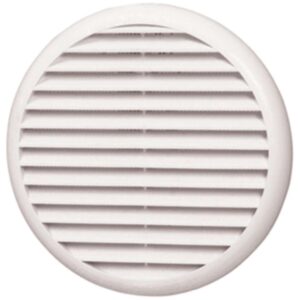 Grelha ventiladora redonda PVC