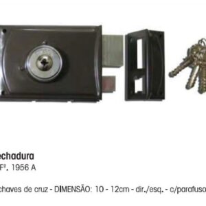 FECHADURA CRUZ 1956\A 10DTA