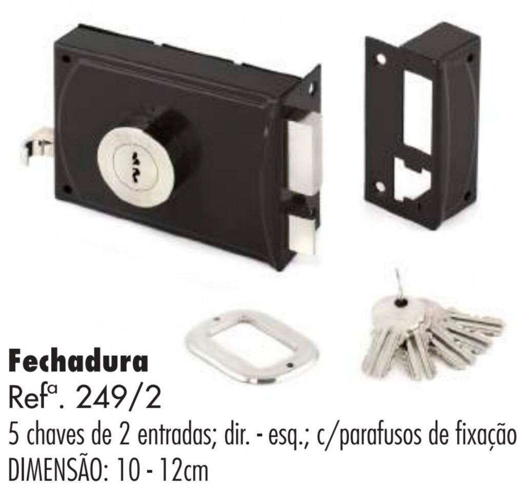 FECHADURA TEIC 249/2 10ESQ