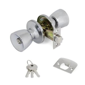 FECHADURA 9600 TUBULAR C/CHAVE L.CROMADO