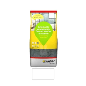 Betume para juntas WEBERCOLOR PREMIUM + classic branco 5 kg