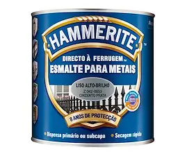 Esmalte antioxidante LISO HAMMERITE MEIO BRILHO 0.75L Cinzento Prata