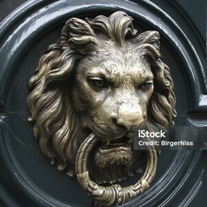 Batente de Porta cabeça de Leão