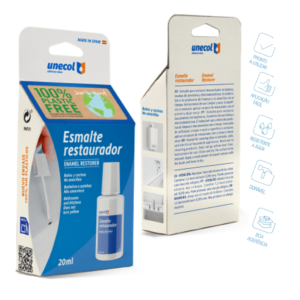 Esmalte restaurador UNECOL com pincel 20 ML
