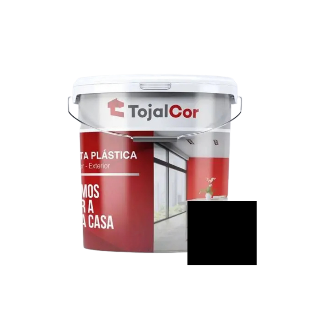 Tinta Plástica Interior - Exterior Preto 1 L