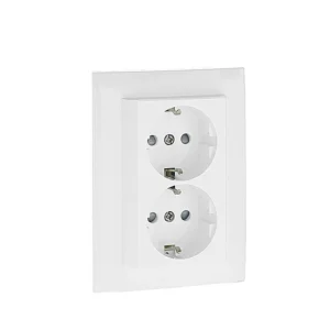 Tomada Dupla Interior C/Obturador Branco/932 Cbr