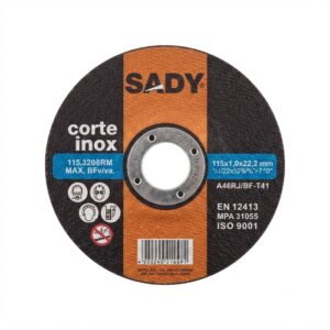 Disco De Corte Metal Inox Sady