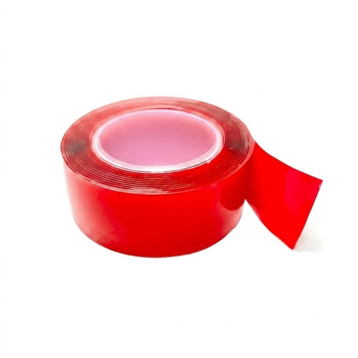 Fita Adesiva Dupla Face Vermelha 25 Mm X 10