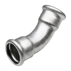 Joelho Inox 45 de cravar F/F