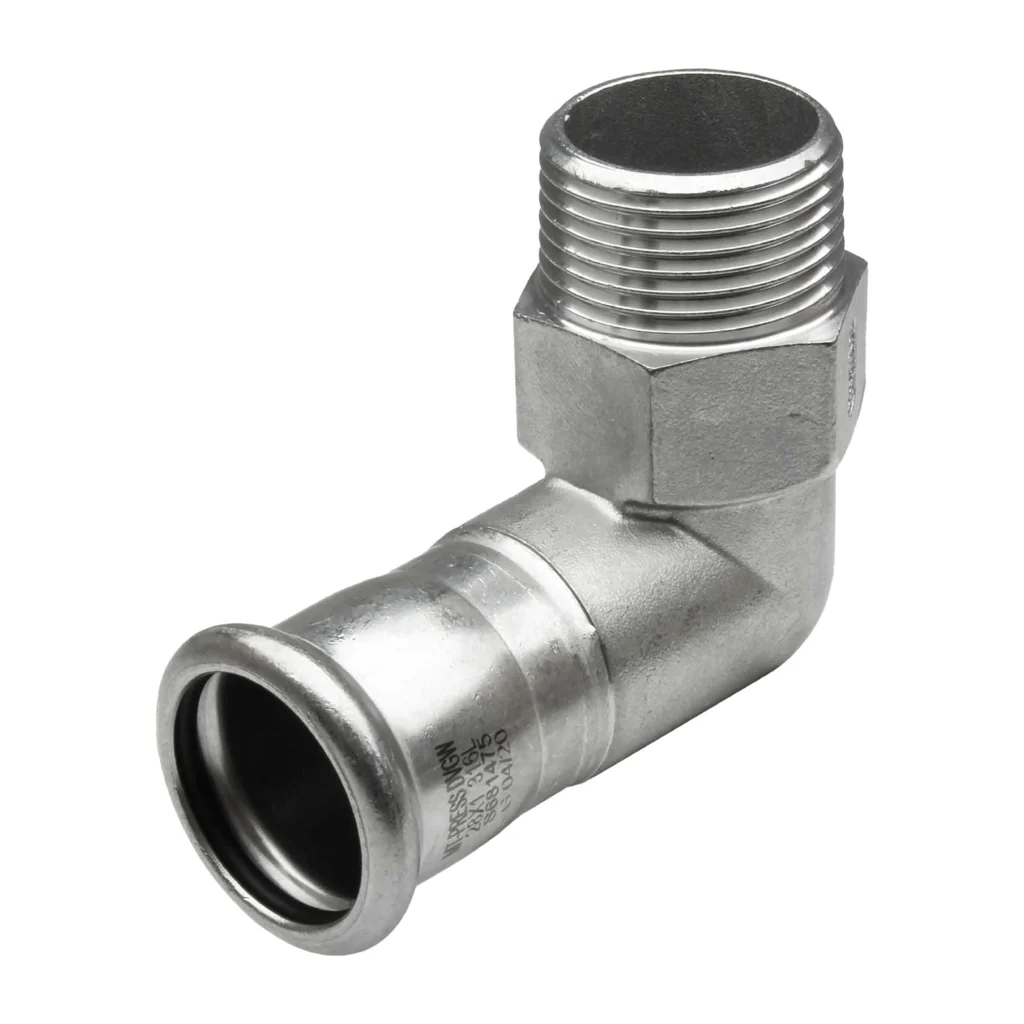 Joelho Inox 90 de cravar M 1/2