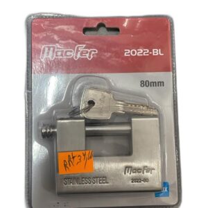 Cadeado Rectangular Inox Macfer