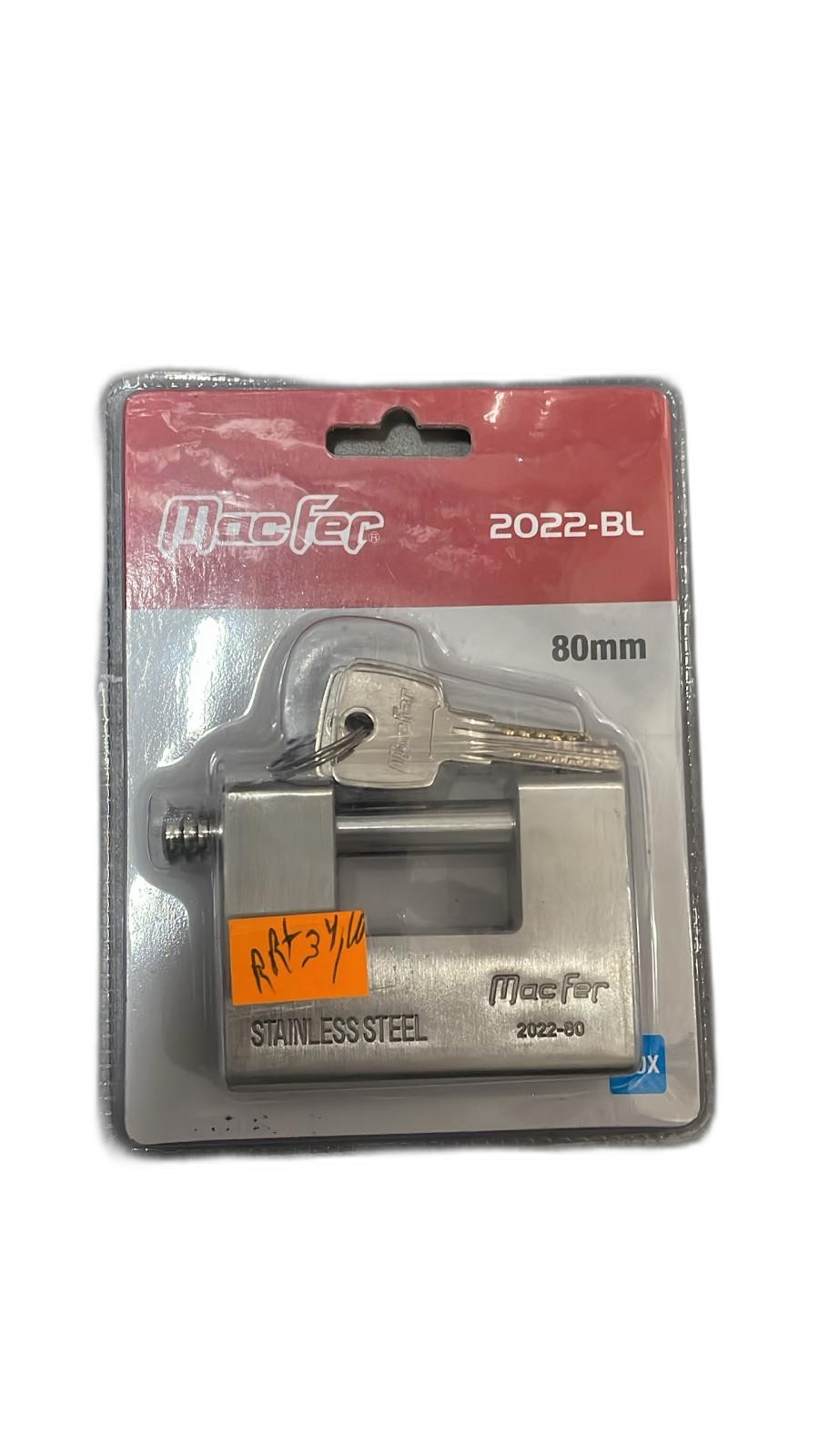 Cadeado Rectangular Inox Macfer