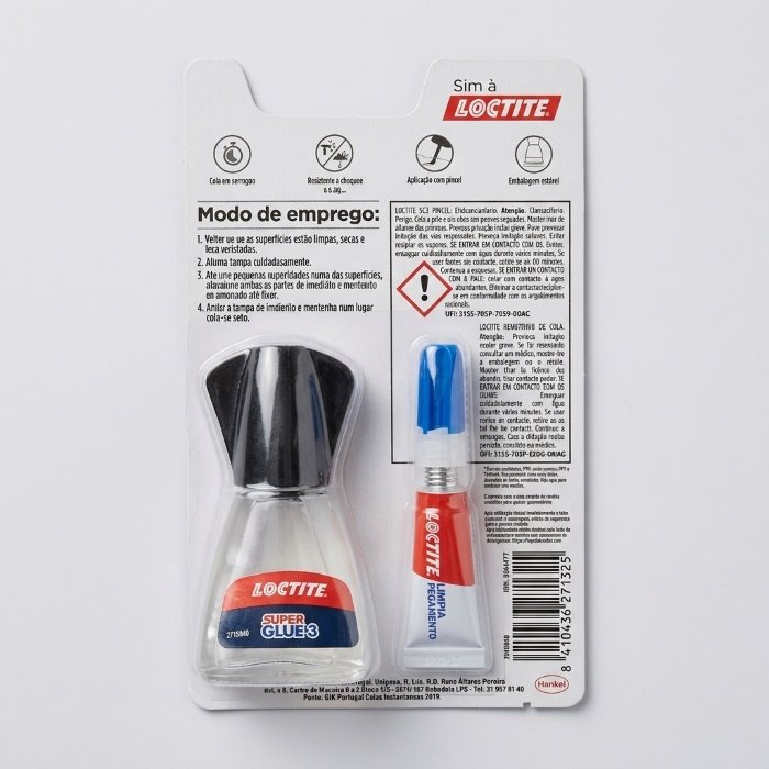 Super cola + Limpa Pegamento Loctite