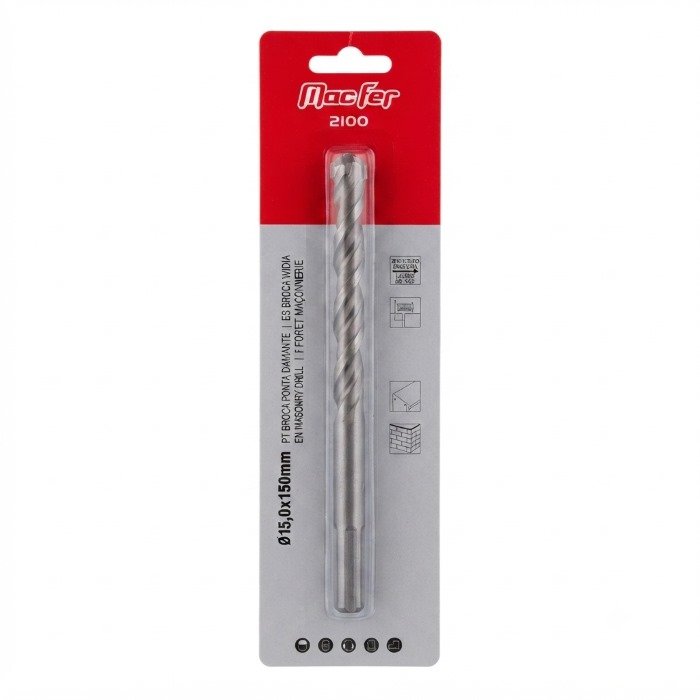 broca ponta diamante 150mm Macfer